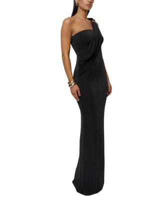  Golden Veil Maxi Dress