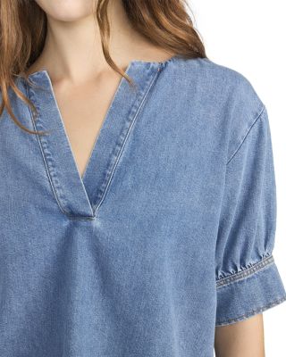 The V Neck Popover Top