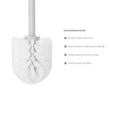 Flex™ 360 Toilet Brush and Holder - White