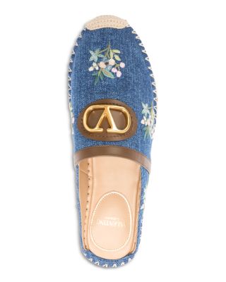 Women's Embellished Espadrille Mules