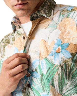 Otokia Botanical Print Short Sleeve Shirt