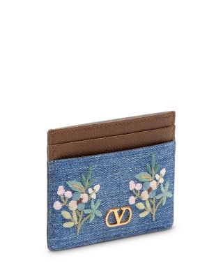 Vlogo Signature Denim Cardholder