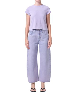 Low Curve High Rise Wide Leg Ankle Jeans in Aura