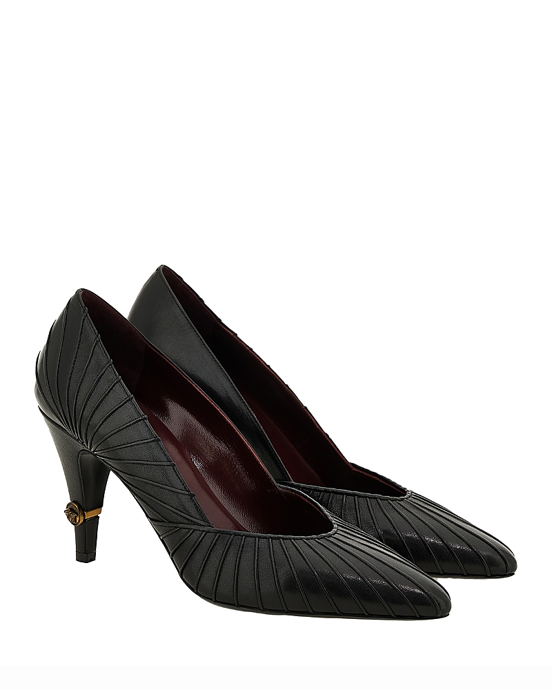 Versace Women's Pointed Leather Pumps