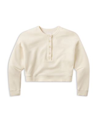 Rhomboid Henley Sweatshirt