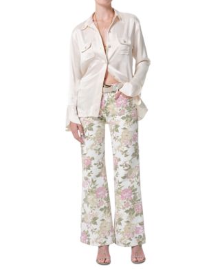 Kimberly '70s High Rise Flare Jeans in English Rose