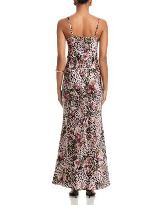 Sayla Bias Cut Silk Maxi Dress