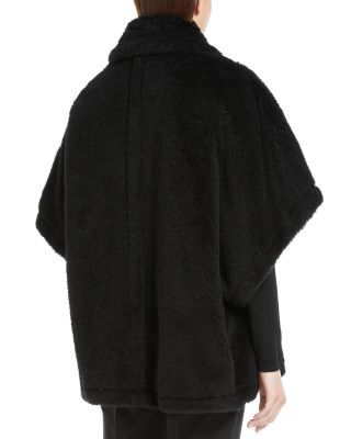 Tebe1 Alpaca, Wool & Silk Teddy Poncho Jacket