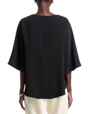 Matte Crepe Crescent Top