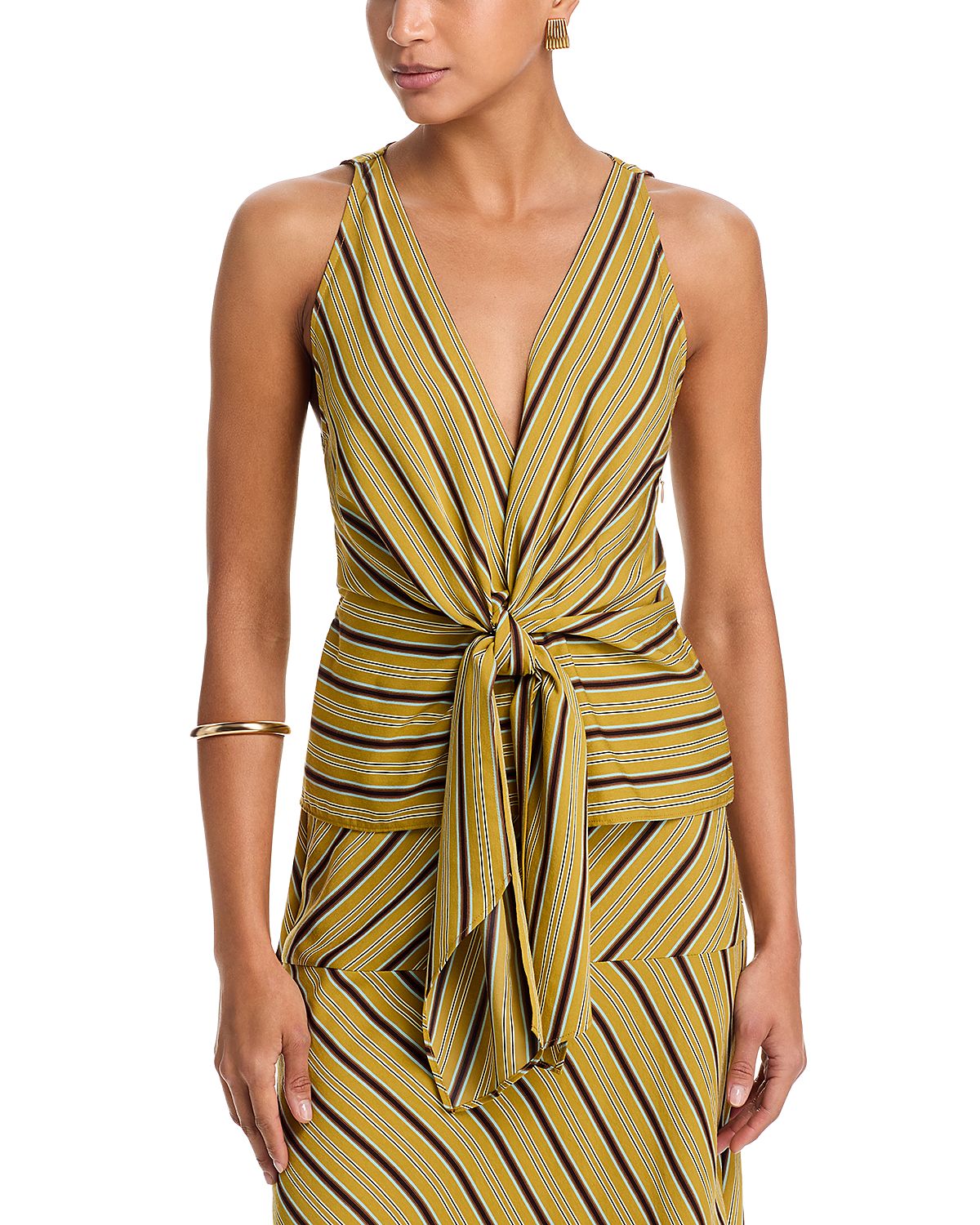 A. l.c. Elle Tie Front Top