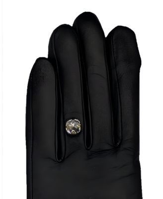  Lambskin Glove with Gem on the Ring Finger