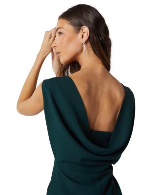 Cowl Back Maxi Bridesmaid Dress