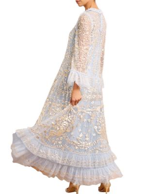 Celia Long Sleeve Ankle Gown