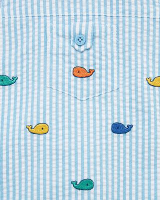 Boys' Whales Sunsuit & Hat - Baby