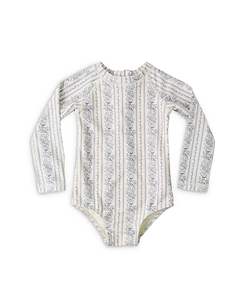 Rylee + Cru Girls' Delphine Printed One Piece Rashguard Swimsuit - Baby