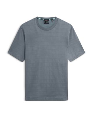 Xadiel Mixed Textured Stripes T-Shirt