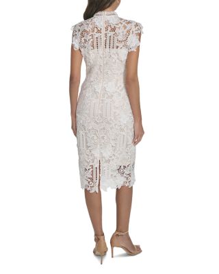 Mock Neck Sheath Dress