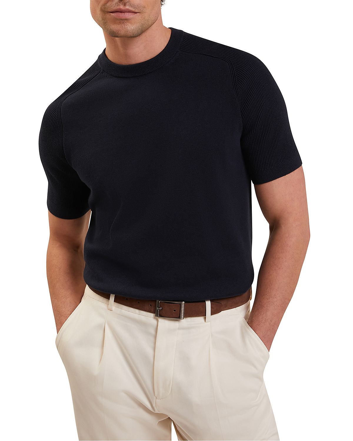 Ted Baker Torrent Ribbed Raglan Sleeve T-Shirt