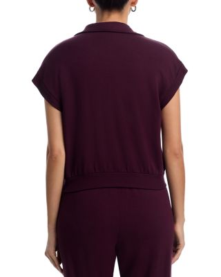 Evie Fleece Polo Tee