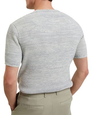 Kelepa Short Sleeve Relaxed Fit Textured Knit Tee