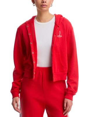 Sadie Sailboat Snap Front Hoodie - Exclusive