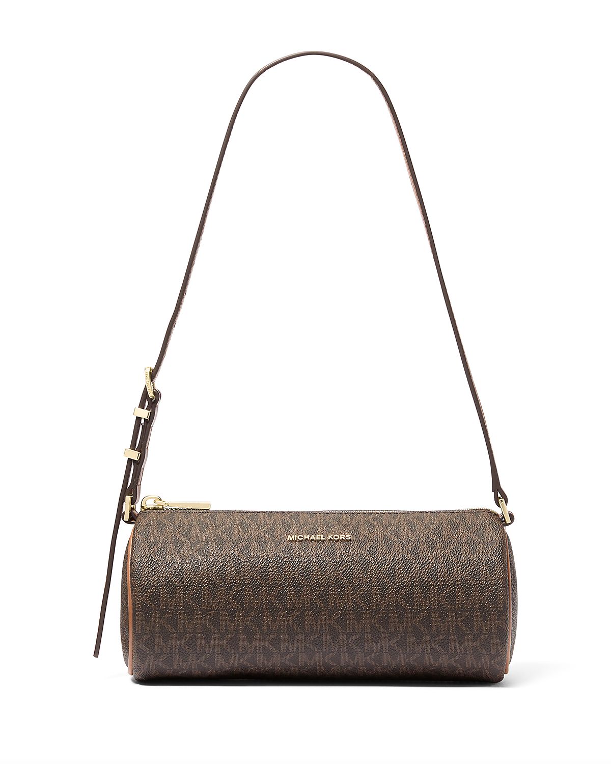 Michael Kors Izzy Small Mk Print Barrel Pouchette