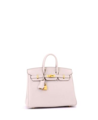 Birkin 25 Handbag Light Togo with Gold Hardware