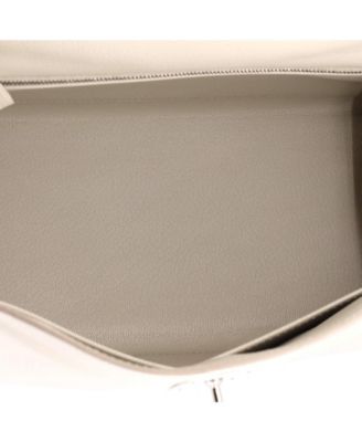 Kelly 28 Handbag Light Evercolor with Palladium Hardware