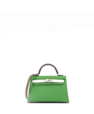 Kelly 20 Handbag Tricolor Epsom with Palladium Hardware