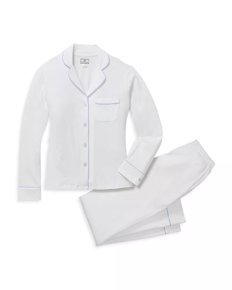 Petite Plume Piped Long Pajama Set
