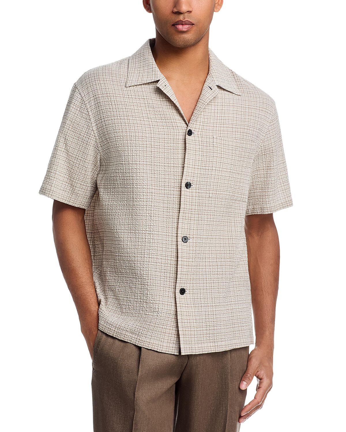 Theory Short Sleeve Button Up Shirt