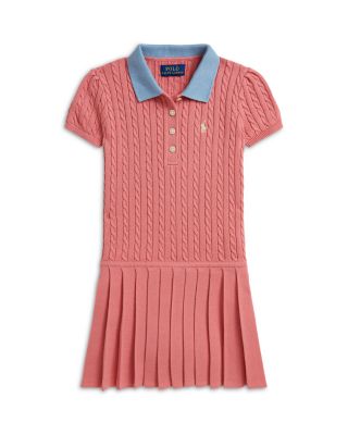 Girls' Mini Cable Cotton Sweater Dress - Little Kid