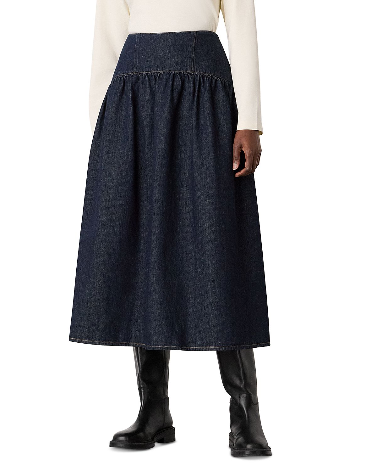 Whistles Waisted Midi Skirt
