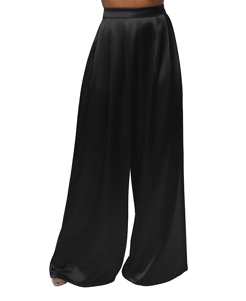Jluxlabel Satin Bliss Pleated Pant