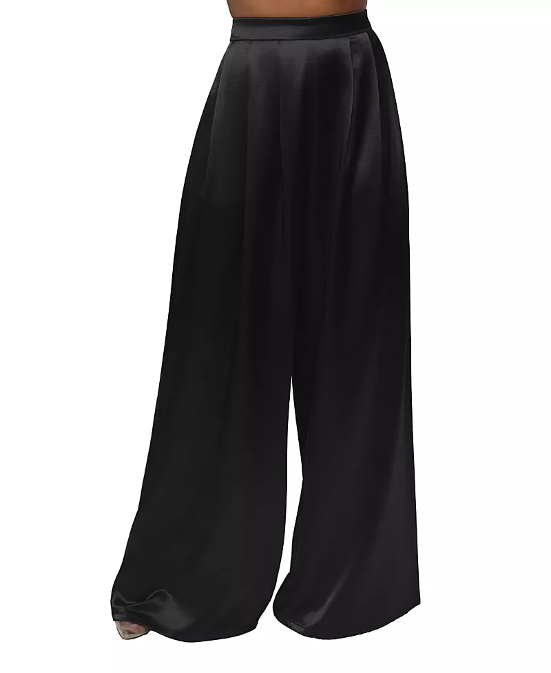 Jluxlabel Satin Bliss Pleated Pant