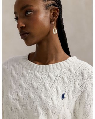 Crewneck Cable Knit Sweater