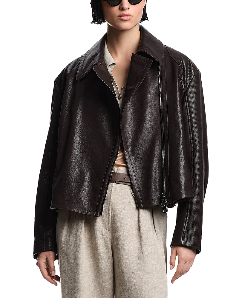 Emporio Armani Leather Biker Jacket