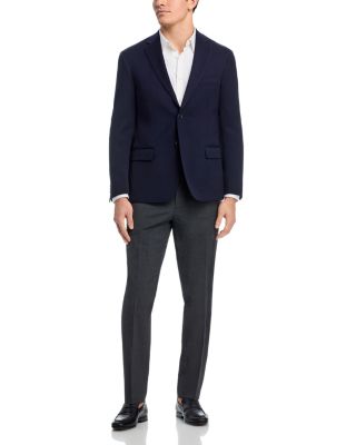 Textured Solid Regular Fit Classic Jacket - Exclusive