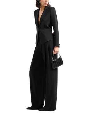 Pleated Waist Satin Pants