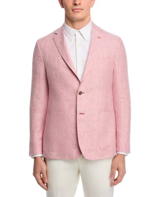 Linen M&eacute;lange Solid Regular Fit Extra-Soft Jacket - Exclusive