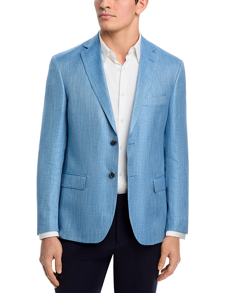 The Men's Store at Bloomingdale's Viscose Bamboo Textured Solid Regular Fit Classic Jacket - Exclusive