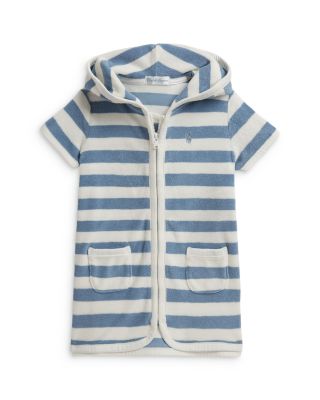 Boys' Striped Terry Hooded Cover Up - Baby