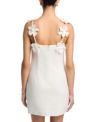 3D Floral Strap Mini Dress - Exclusive