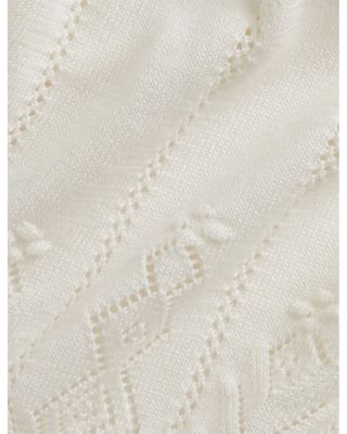 Girls' Embroidered Pointelle Knit Cardigan - Baby