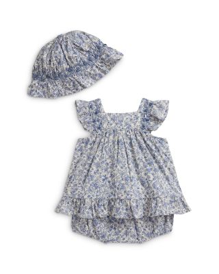 Girls' Floral Slub Cotton Top & Bloomer Set - Baby