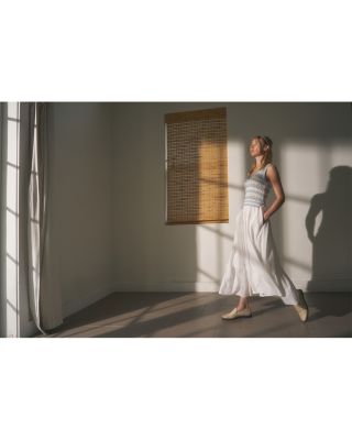 Mixed Media Knit Midi Dress