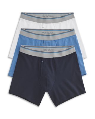 Pima Stretch Boxer Brief Dean Blue Multi Pack Underwear, Pack of 3