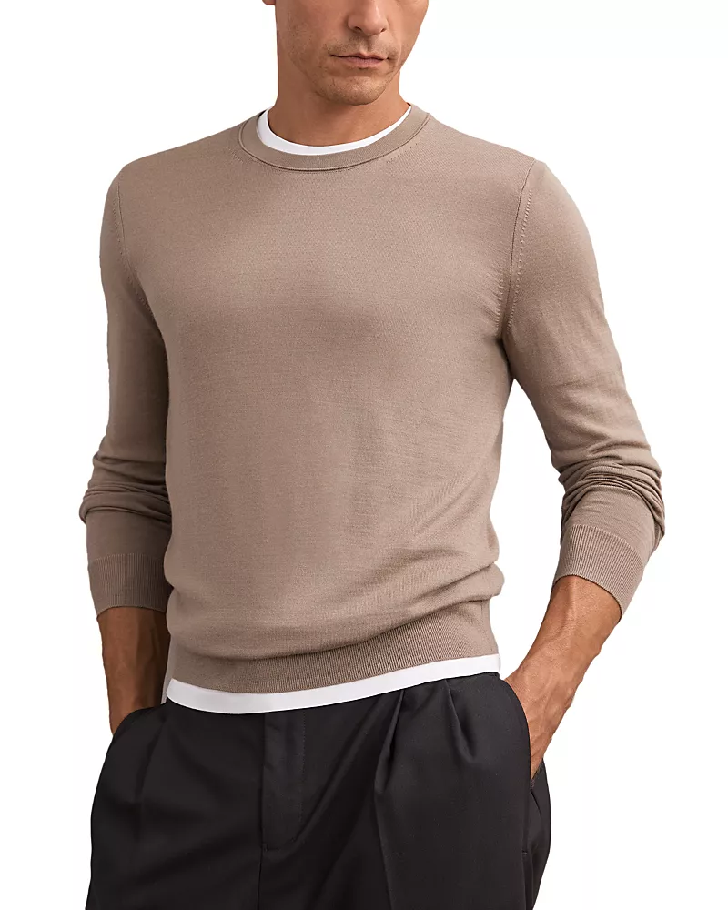 Reiss Merino Wool Crewneck Sweater