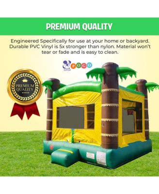  Premium Inflatable (Without Blower) - 13 x 12 x 14.5 Foot - Deluxe Castle Big Crossover Inflatable Bouncy House Jumper Unit for Kids