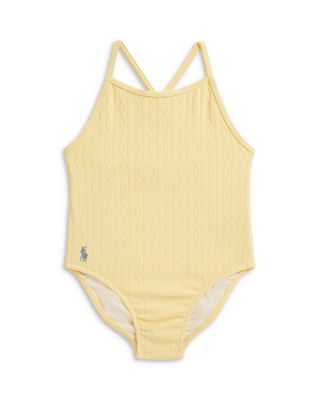 Girls' Mini Cable Jacquard One Piece Swimsuit - Baby